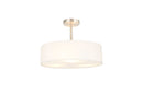 Bayswater Ceiling Light with 5 Lights Nickel & White