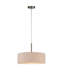 Bayswater Pendant Light with 5 Lights Nickel & Nude