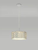 Bayswater Pendant Light with 3 Lights - Chrome & Silver