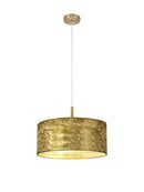 Bayswater Pendant Light with 5 Lights   Antique Brass & Gold Leaf