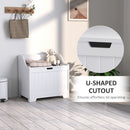 HOMCOM Storage Trunk with Safety Hinge for Living Room, 56.4cm