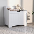 HOMCOM Storage Trunk with Safety Hinge for Living Room, 56.4cm