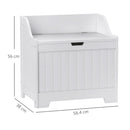 HOMCOM Storage Trunk with Safety Hinge for Living Room, 56.4cm