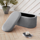Livingandhome Modern Pleated Storage Stools