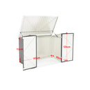 Livingandhome Heavy Duty Steel Bicycle Storage Shed
