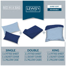 Lewis's Supersoft Reversible Bed in a Bag - Grey / Pink