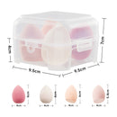 Livingandhome 4Pcs Pink Makeup Sponge for Dry and Wet Dual-use