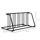DURHAND Bike Stand 6 Bicycle Storage Rack for Indoor Garages Flat Use