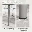Outsunny Garden Table with Rust Resistant Metal Frame