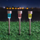 Silver & Stone Bollard Solar Lights (10 Pack)