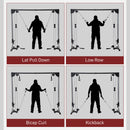 SPORTNOW Cable Crossover Machine for Full Body Strength Training