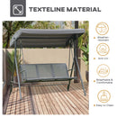 Outsunny Garden Swing 3 Seater-Grey