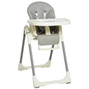 HOMCOM Babies Foldable PU Highchair Grey