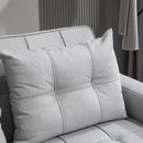 HOMCOM 2 Seater Pull Out Sofa Bed with Pockets for Living Room