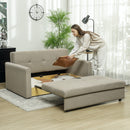 HOMCOM 2 Seater Sofa Bed Convertible Bed Settee w/ 2 Cushions