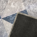 HOMCOM Modern Geometric Rug 80x150 cm - Grey