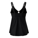 Two Piece Tankini Swimsuit With Double Shoulder Straps