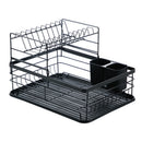 Livingandhome 2-Tier Metal Kitchen Dish Drainer Rack