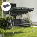 Outsunny Outdoor Back And Seat Cushion With Pillows, No Swing