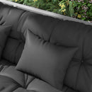 Outsunny Outdoor Back And Seat Cushion With Pillows, No Swing