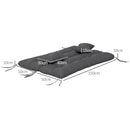 Outsunny Outdoor Back And Seat Cushion With Pillows, No Swing