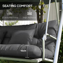 Outsunny Outdoor Back And Seat Cushion With Pillows, No Swing