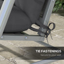 Outsunny Outdoor Back And Seat Cushion With Pillows, No Swing