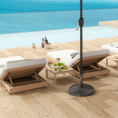 Outsunny 12kg Resin Garden Parasol Base Sun Umbrella Base, Bronze Tone
