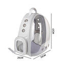 Livingandhome Transparent Capsule Pet Travel Backpack