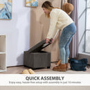 HOMCOM 40 cm Ottoman Storage Box with Removable Lid, Foot Rest