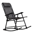 Outsunny Rocking Chair Folding - Grey