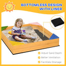 Outsunny Children's Wooden Sand Pit