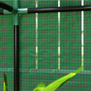 Outsunny 3 Tier Mini Greenhouse with PE Cover, Roll-Up Door, White