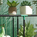 Outsunny 3 Tier Mini Greenhouse with PE Cover, Roll-Up Door, White