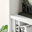 HOMCOM Bookcase Modern Bookshelf Cabinet For Home Office White