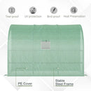 Outsunny Lean to Greenhouse 300L x 150W x 215Hcm - Green