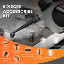 HOMCOM Handheld Steam Cleaner Multi-purpose Steamer W/ 9 Pieces Accessory Grey