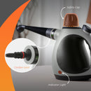 HOMCOM Handheld Steam Cleaner Multi-purpose Steamer W/ 9 Pieces Accessory Grey
