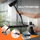 HOMCOM Handheld Steam Cleaner Multi-purpose Steamer W/ 9 Pieces Accessory Grey