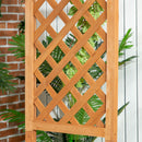 Outsunny Arch Pergola Garden Bench, Wooden Garden Arbour with Seat, Brown