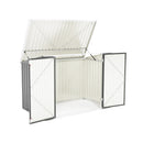 Livingandhome Heavy Duty Steel Bicycle Storage Shed