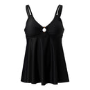Two Piece Tankini Swimsuit With Double Shoulder Straps