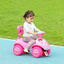 AIYAPLAY Ride on Toy, Foot to Floor Design with Music, Light, Horn, Pink