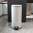 Lewis's 30 Litre Round Pedal Bin - Cream