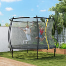 SPORTNOW 10ft Trampoline with Enclosure Net and Spring Cover, Black