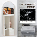HOMCOM Floor Mirror Wall Mount Leaning Standing Mirror 50 X 150cm Gold Tone