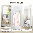 HOMCOM Floor Mirror Wall Mount Leaning Standing Mirror 50 X 150cm Gold Tone