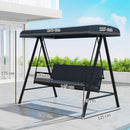 Outsunny 3 Seater Garden Swing Chair with Adjustable Canopy and Cushions