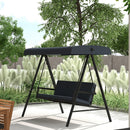 Outsunny 3 Seater Garden Swing Chair with Adjustable Canopy and Cushions