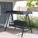 Outsunny 3 Seater Garden Swing Chair with Adjustable Canopy and Cushions